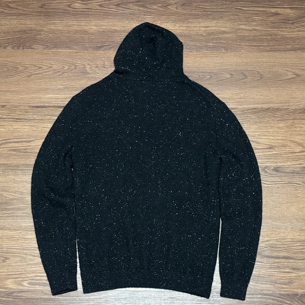 Donald Ross Sport Spyglass Hill Wool Blend Hoodie Sweater Black - Picture 3 of 6
